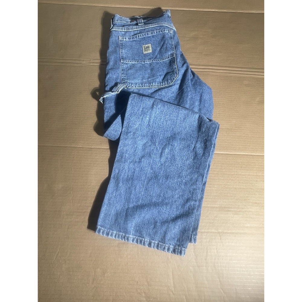 Vintage Lee Dungarees‎ Carpenter Jeans Mens Baggy Skater Work 38X32 - Picture 2 of 5